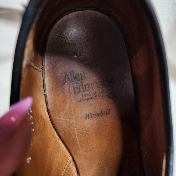 Allen Edmonds men\'s size 9‎ Wendell black dress oxford shoes. main image 5